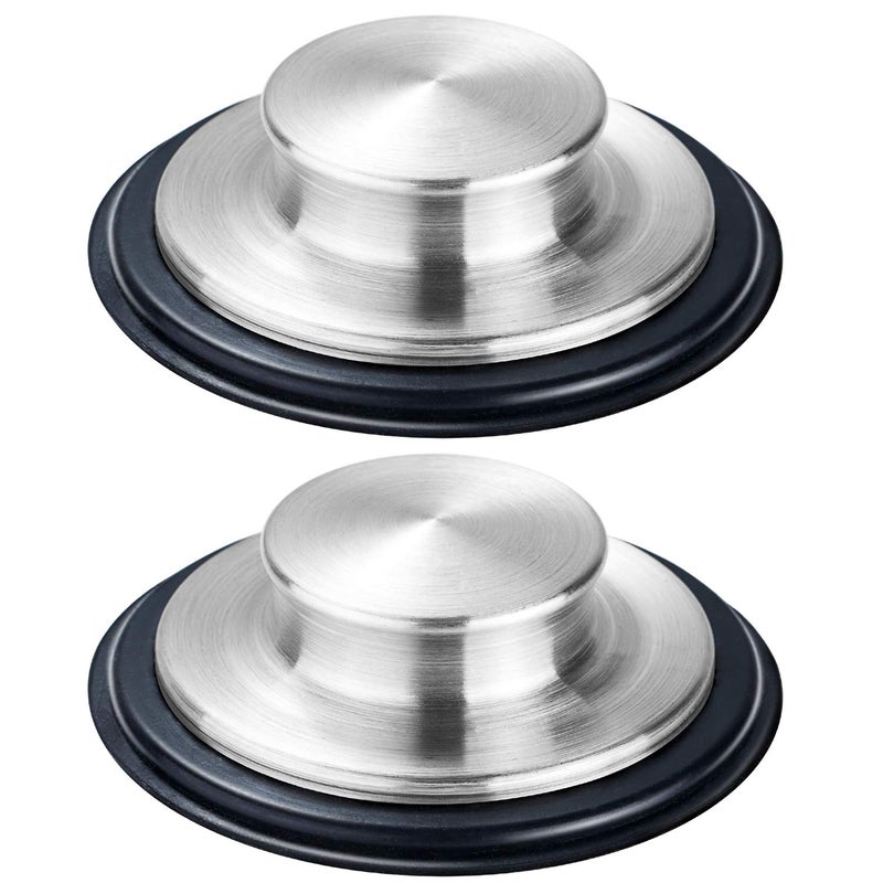 Fengbao 2PCS Kitchen Sink Stopper - Stainless Steel, Large Wide Rim 3.35" Diameter - Fengbao - Image 1